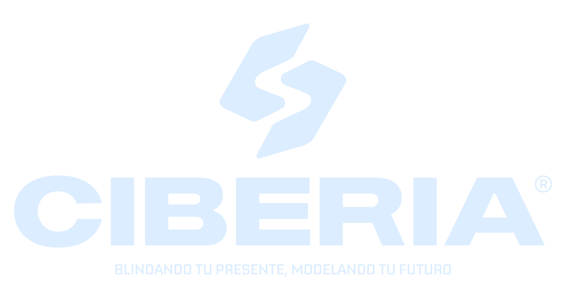 Ciberia_Logo secundario White blue